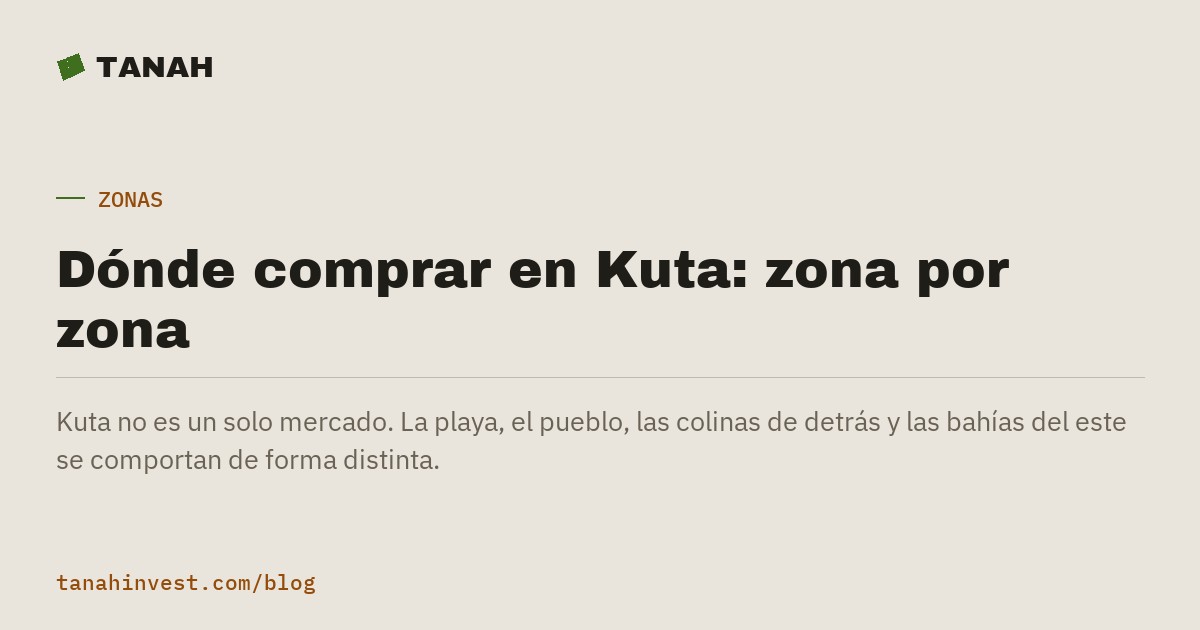 Dónde comprar en Kuta: zona por zona