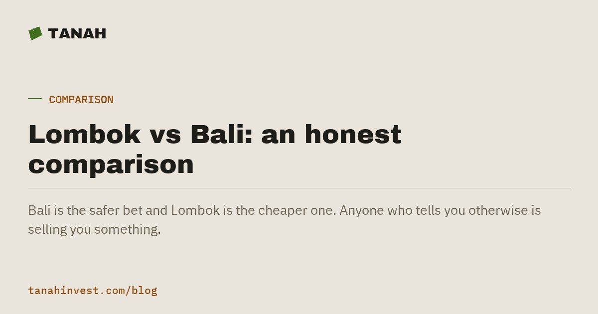 Bali, Lombok or Sumbawa: which one is yours