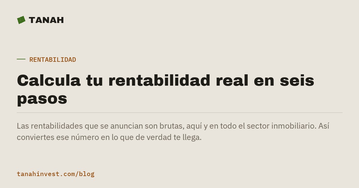 Rentabilidades reales en Kuta: cómo calcular lo que te entra cada año