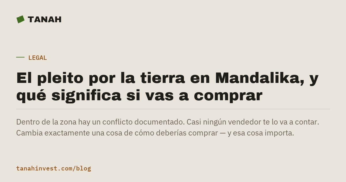 Cómo se comprueba que un terreno está limpio