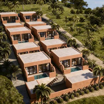 Photo 2 — Villa Vistas — 80 m² Mediterranean villa with sea view, at Dolce Villas Kuta