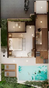 Photo 21 — Hawa Villas — 3 two-bedroom villas with private pool in Kuta, Lombok